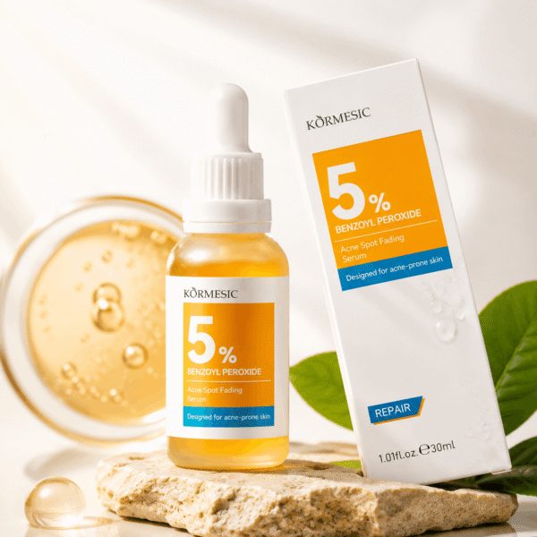 KORMESIC 5% Benzoyl Peroxide Acne Treatment Serum (30ml) – Oily & Acne-Prone Skin Care for Clear, Spot-Free Skin